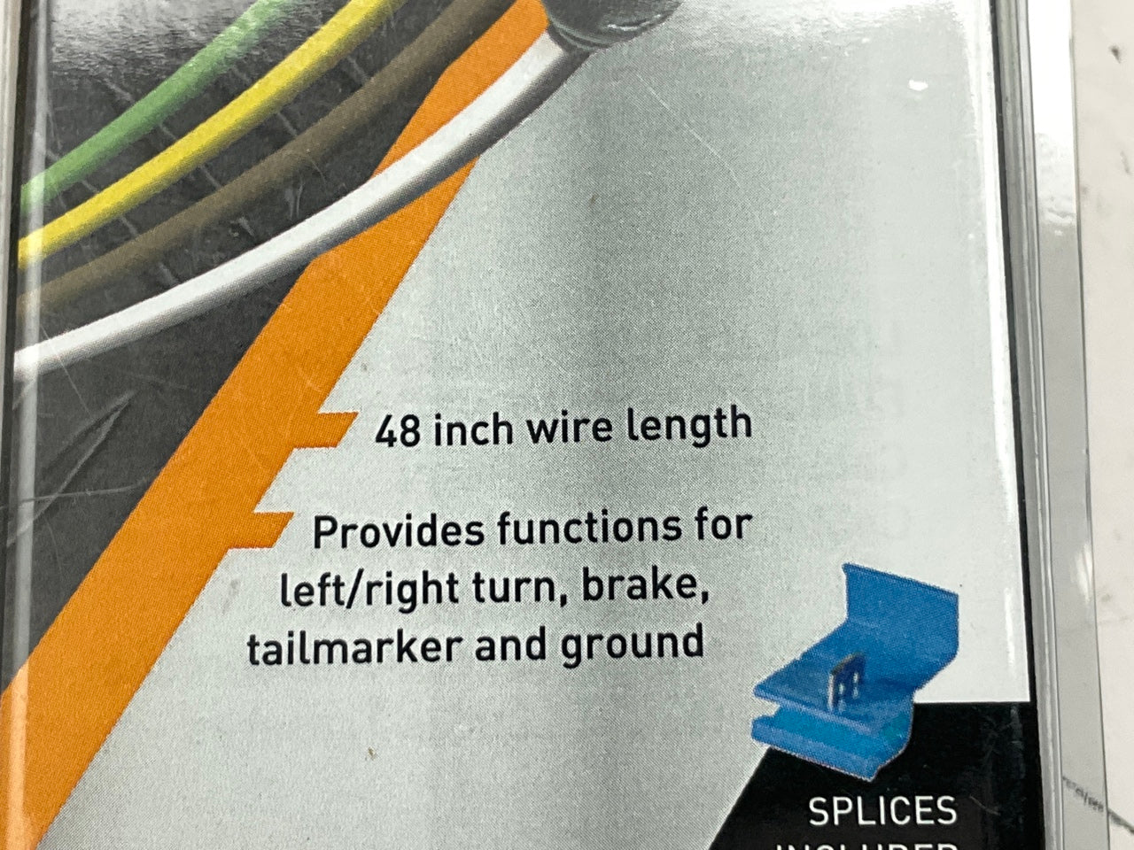 Hopkins 48125 Trailer End Connector Wiring Kit, Flat 4-Way 4-Pole, 48'' Long