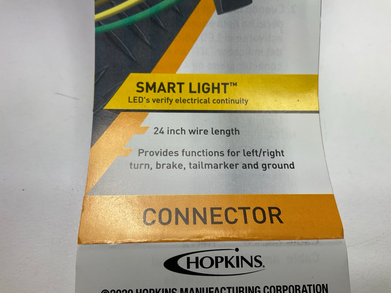 Hopkins 48133 24'' LED Test Indicating Light 4-Flat Trailer Side Wiring Connector