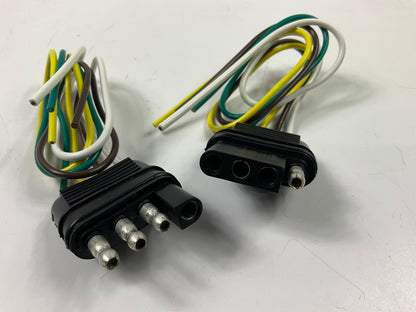 Hopkins 48175 Towing Tow 4 Wire Flat Harness Connector Set