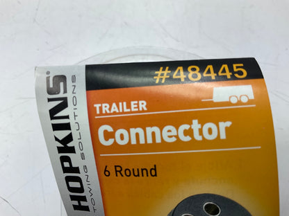 Hopkins 48445 6-Pole Round Trailer End Connector