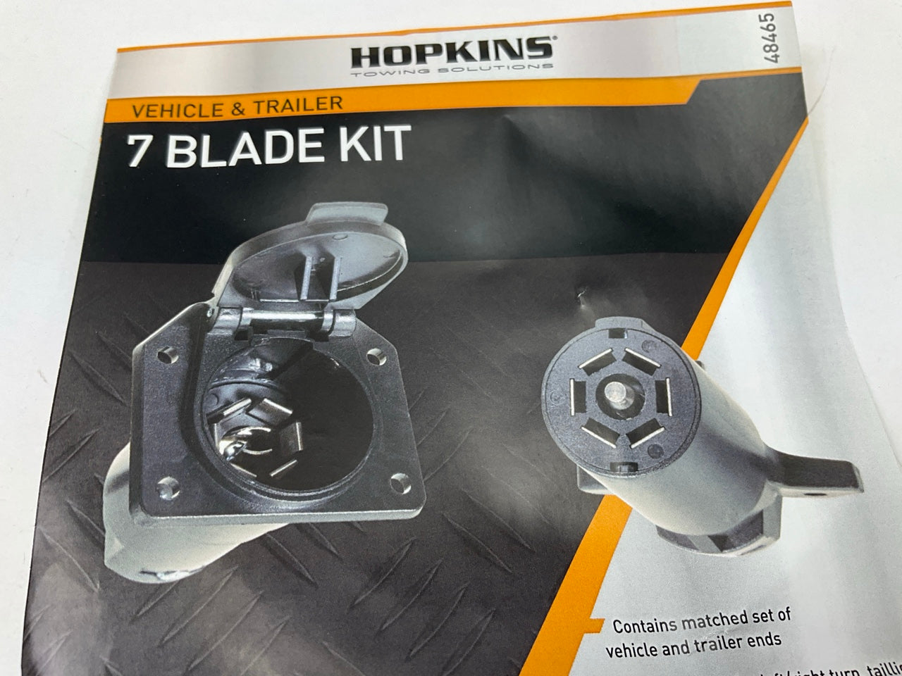 MISSING ALL HARDWARE Hopkins 48465 Trailer 7 Blade Connector Kit, Comes As Shown