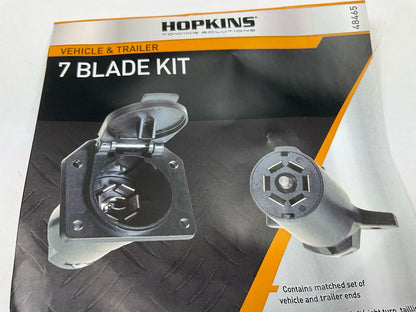 MISSING ALL HARDWARE Hopkins 48465 Trailer 7 Blade Connector Kit, Comes As Shown