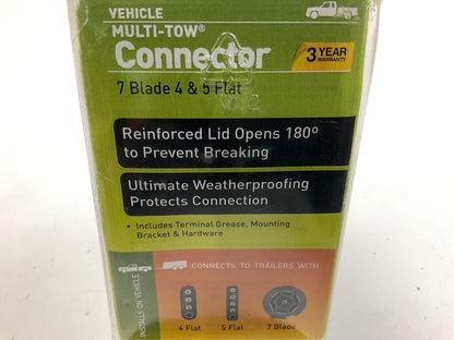 Hopkins 48470 Endurance Multi-Tow 3-in-1 Connector - 7RV Blade 5 & 4-Wire Flat