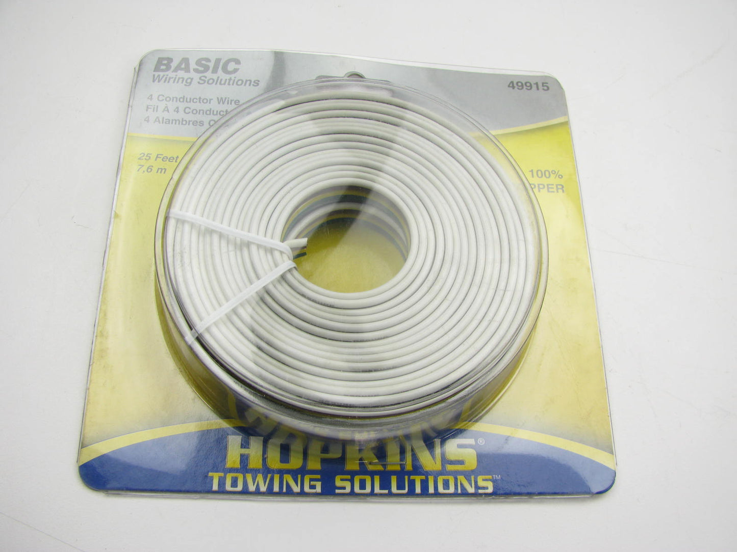 Hopkins 49915 16/18 Gauge 4 Wire Bonded - 25 Feet TRAILER WIRE 4-wires