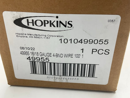 Hopkins 49955 16/18 Gauge 4-Bonded Wire - 100ft Spool