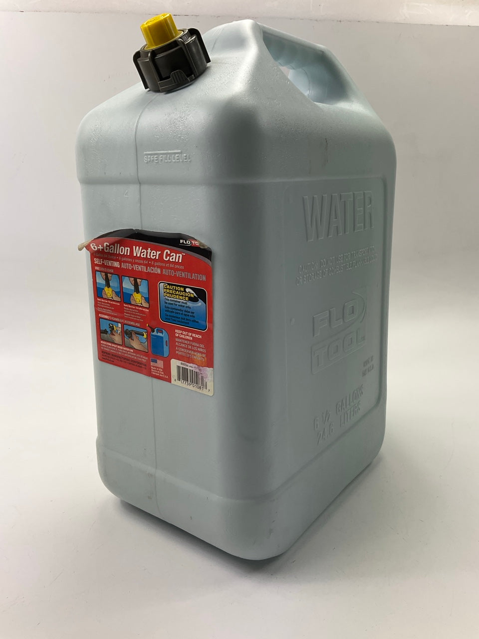 Hopkins 50863MI Plastic Water Can 6 Gallon With Self-venting Spout