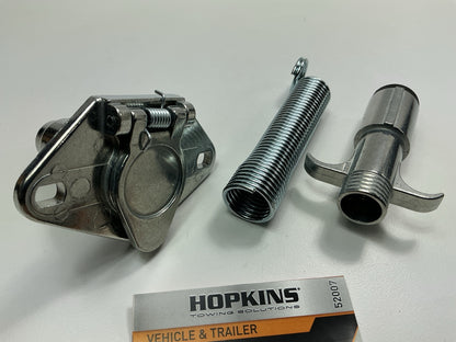 Hopkins Towing Solution 52007 6-Pole Round Heavy Duty Trailer Tow Connector