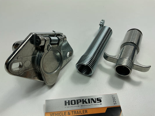 Hopkins Towing Solution 52007 6-Pole Round Heavy Duty Trailer Tow Connector