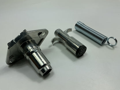 Hopkins Towing Solution 52007 6-Pole Round Heavy Duty Trailer Tow Connector