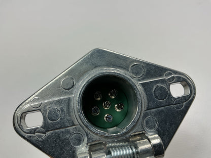 Hopkins Towing Solution 52007 6-Pole Round Heavy Duty Trailer Tow Connector