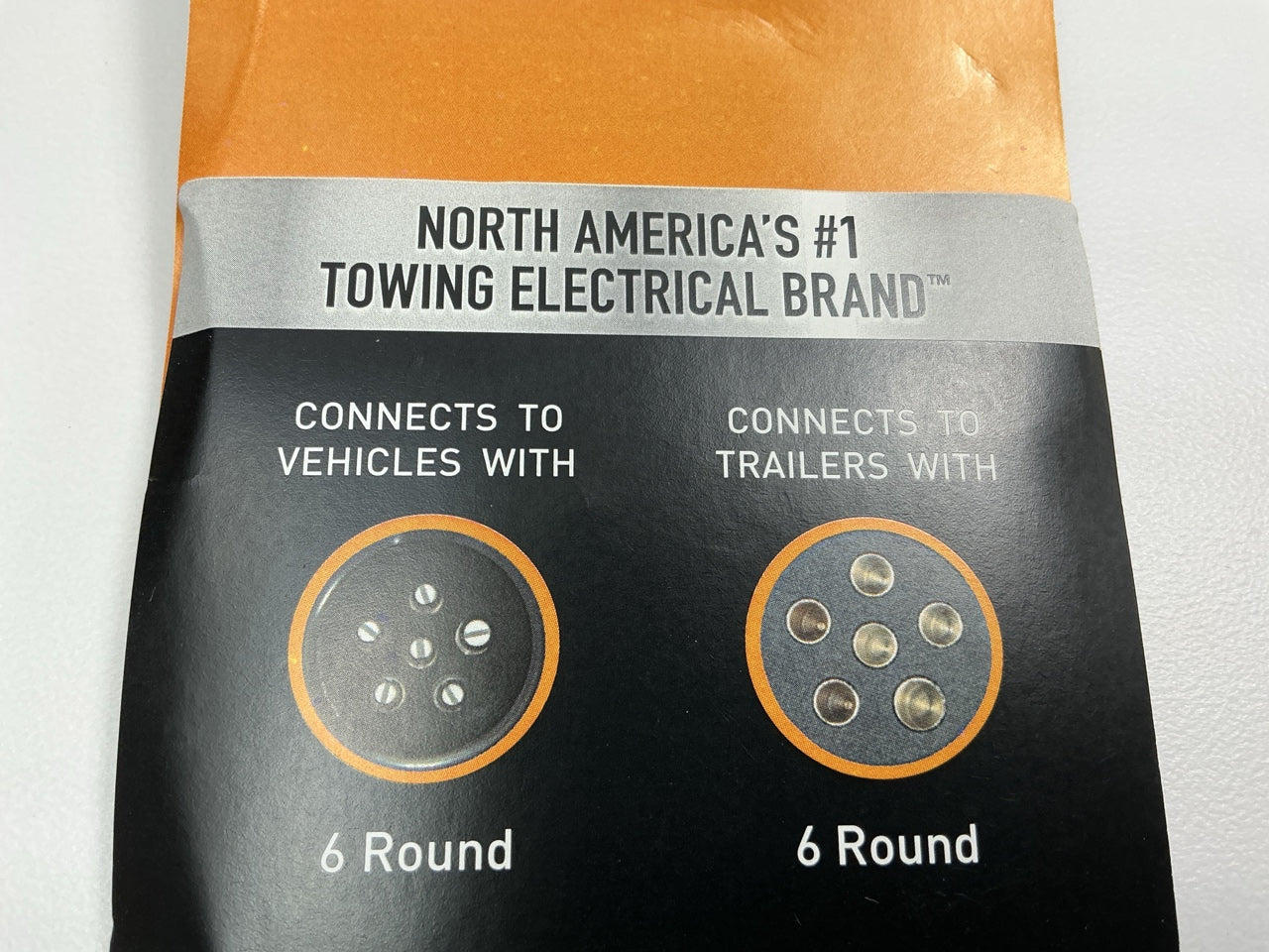 Hopkins Towing Solution 52007 6-Pole Round Heavy Duty Trailer Tow Connector
