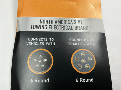 Hopkins Towing Solution 52007 6-Pole Round Heavy Duty Trailer Tow Connector