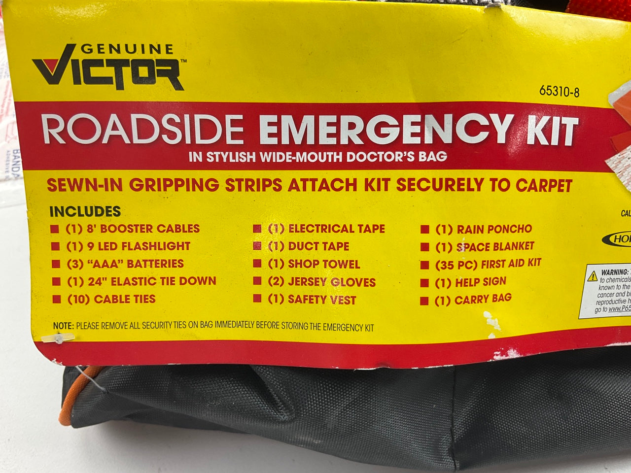 Hopkins 65310-8 Roadside Emergency Kit With Poncho, Blanket, Jumper Cables, Etc.