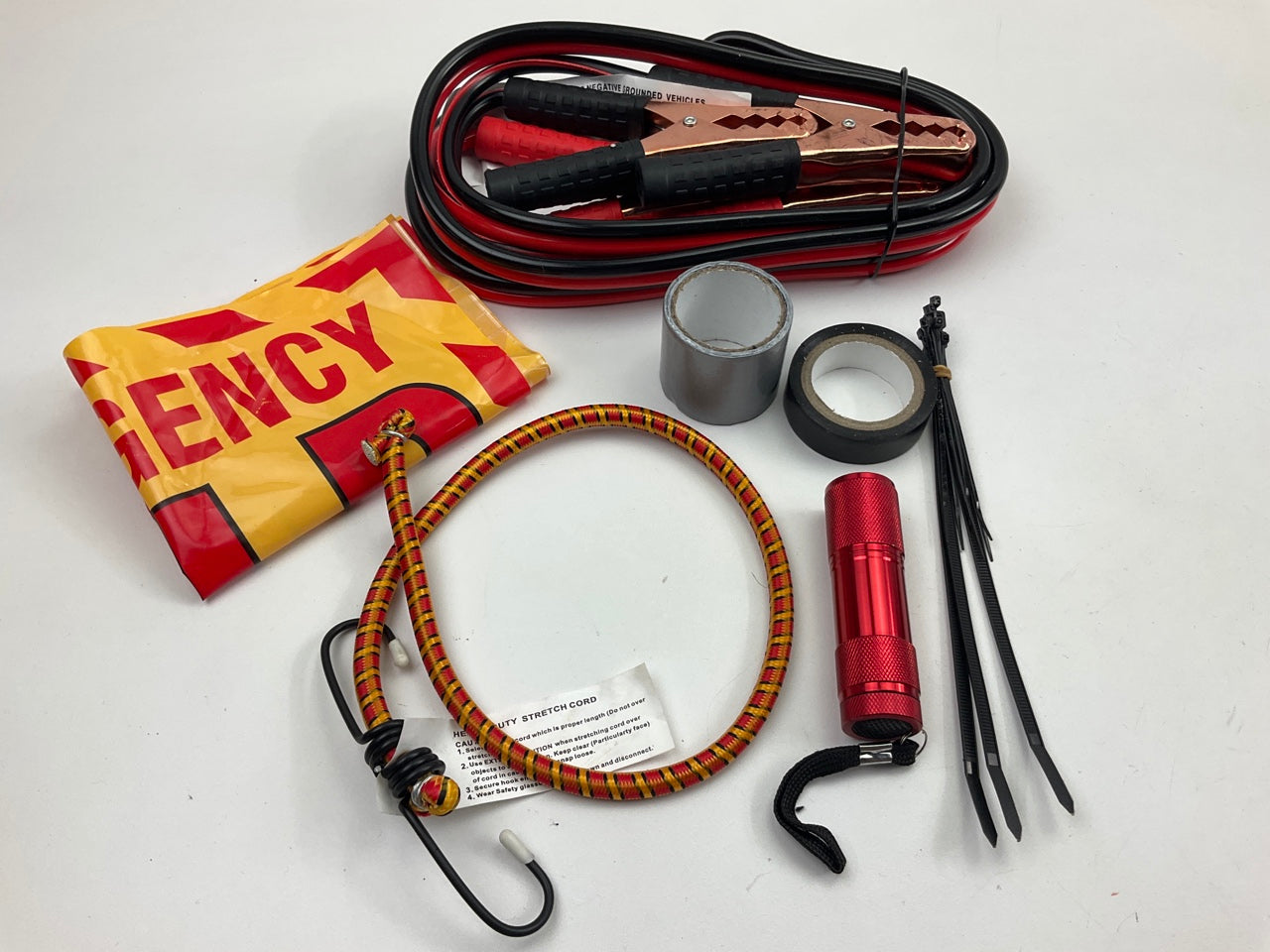 Hopkins 65310-8 Roadside Emergency Kit With Poncho, Blanket, Jumper Cables, Etc.