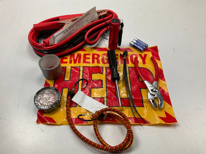 Hopkins 65311-8 Deluxe Roadside Emergency Kit, Jumper Cables, Pliers, Blanket