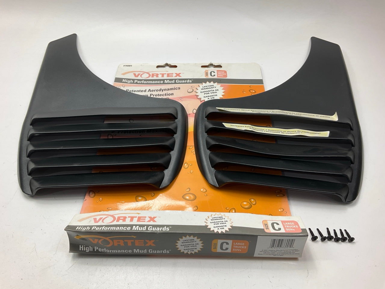 Hopkins 76001 Vortex Splash Guards / Mud Flaps For Full Size Truck, SUVs, Size C