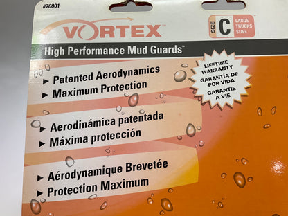 Hopkins 76001 Vortex Splash Guards / Mud Flaps For Full Size Truck, SUVs, Size C