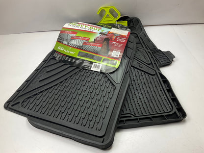 Hopkins 79000 27.5''x18.5'' Full Size Heavy Duty Black Floor Mats (4 Piece Set)