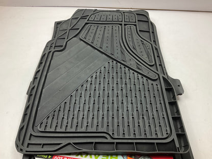 Hopkins 79000 27.5''x18.5'' Full Size Heavy Duty Black Floor Mats (4 Piece Set)