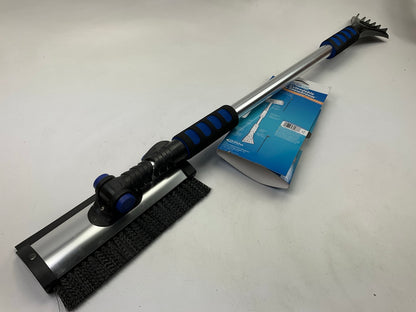 60'' Quick Lock Pivoting Head Snowbroom With Integrated Squeegee & Ice Scraper