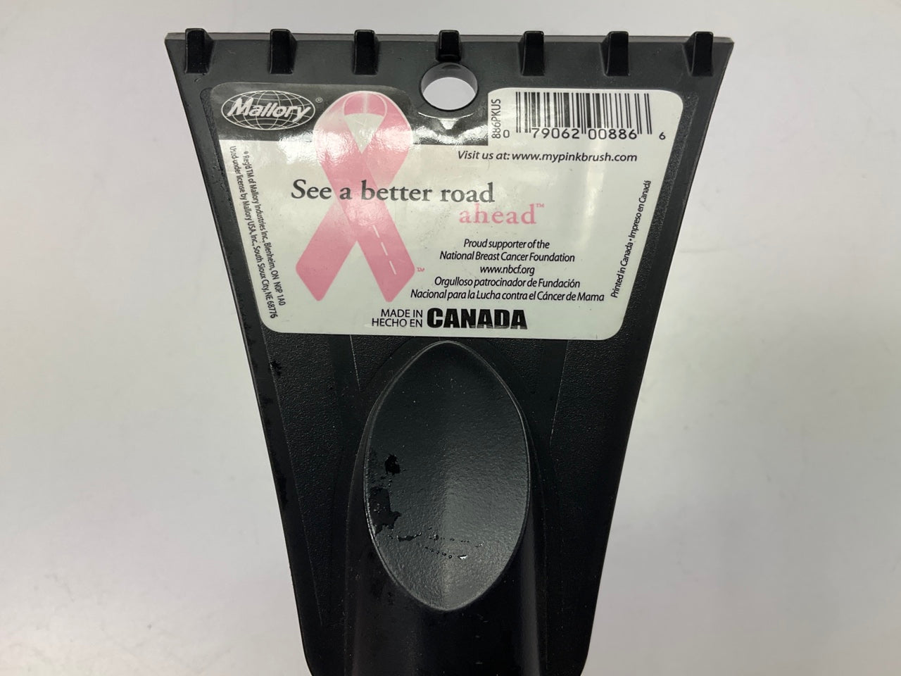 (2) Hopkins 886PKUS 31'' Mallory Pink Ice Scraper Snow Brush (PAIR)