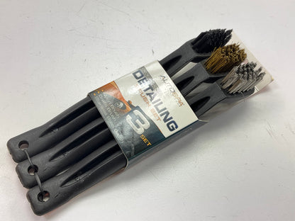 Hopkins 92004 - AutoSpa Detailing Brush, Nylon, Brass, & Stainless, 3 PC