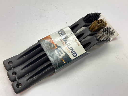 Hopkins 92004 - AutoSpa Detailing Brush, Nylon, Brass, & Stainless, 3 PC