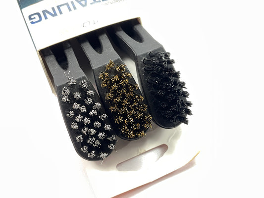 Hopkins 92004 - AutoSpa Detailing Brush, Nylon, Brass, & Stainless, 3 PC