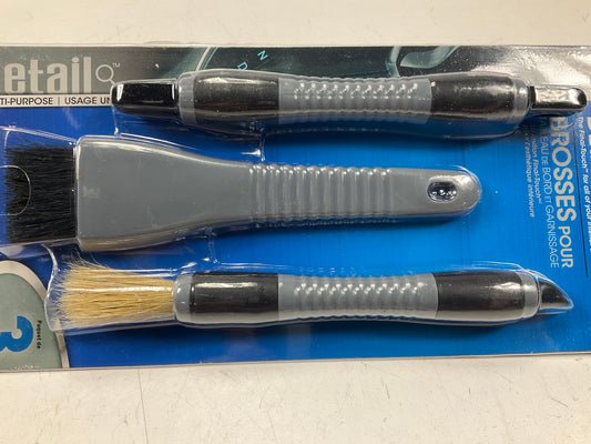 10/PACKS Hopkins 93019 Automotive Care Pro Detailing Interior Brush Cleaning Set