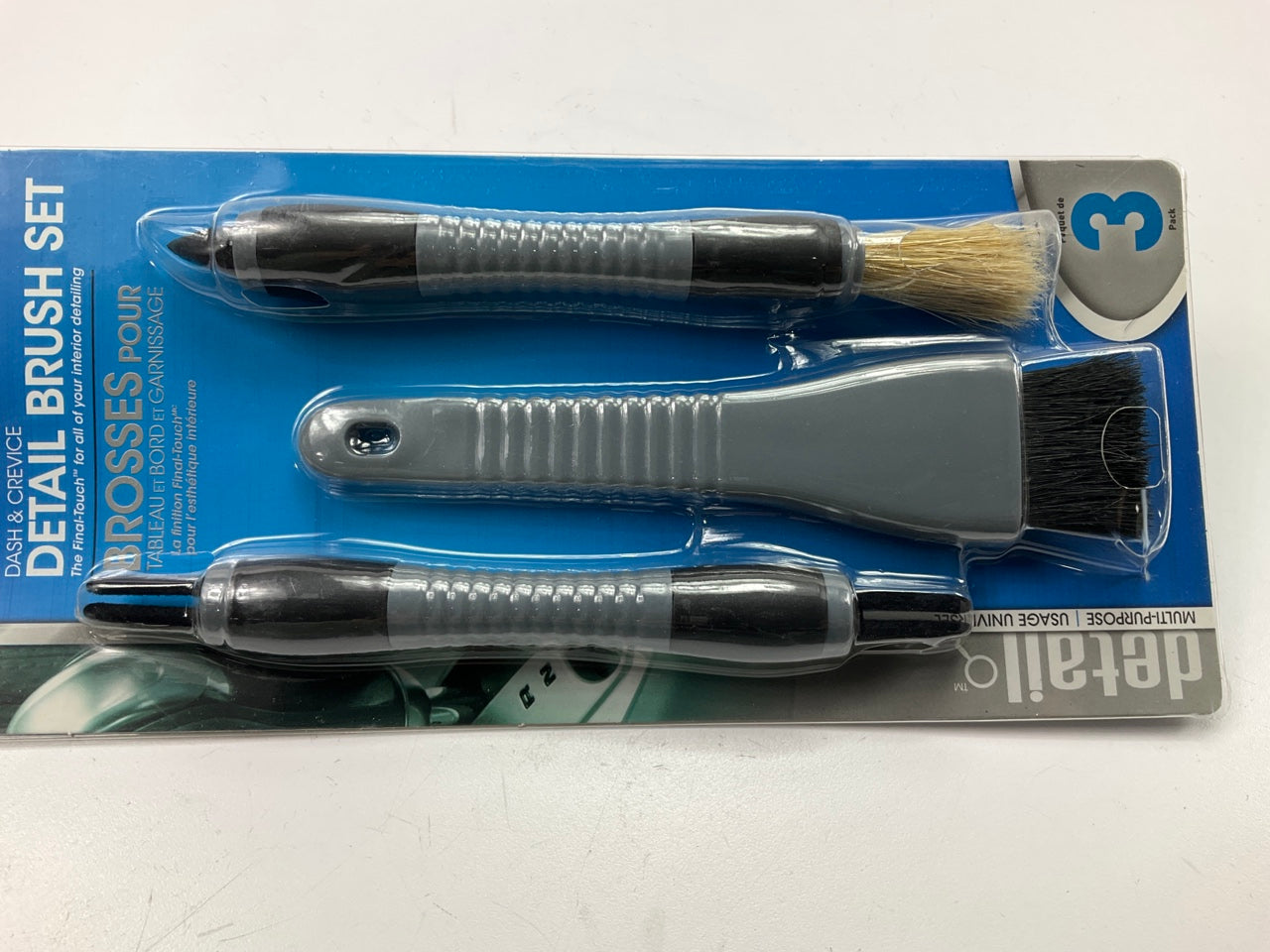 Hopkins 93019 Automotive Care Pro Detailing Interior Cleaning Brush Set