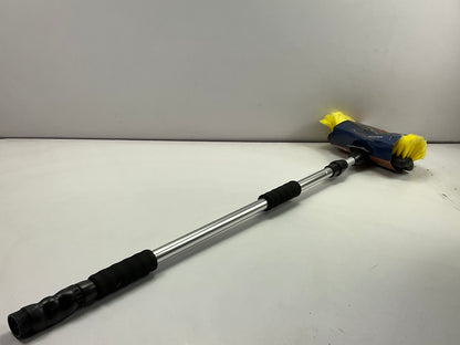 Hopkins 93097 10'' Washing Nozzle Brush - Attaches To Any Garden Hose, 71'' Handle