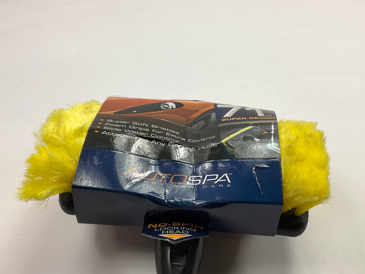 Hopkins 93097 10'' Washing Nozzle Brush - Attaches To Any Garden Hose, 71'' Handle