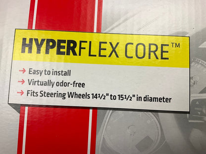 Hopkins 97010-9 HyperFLEX Deluxe Burlwood BLACK Steering Wheel Cover 14.5''-15.5''