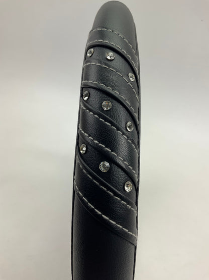 Hopkins 97315-9 HyperFLEX STRIPE BLING BLACK Steering Wheel Cover 14.5''-15.5''