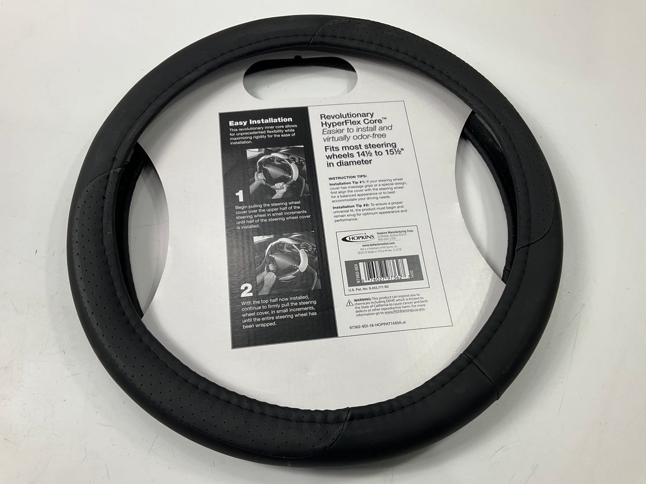 Hopkins 97362-9DI Golf Grip Steering Wheel Cover - 14-1/2'' To 15-1/2'' Diameter