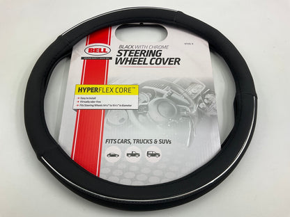 Hopkins 97376-9 HYPERFLEX Core Steering Wheel Cover 14.5''-15.5'' Black W/Chrome