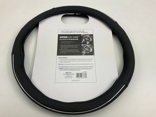 Hopkins 97376-9 HYPERFLEX Core Steering Wheel Cover 14.5''-15.5'' Black W/Chrome