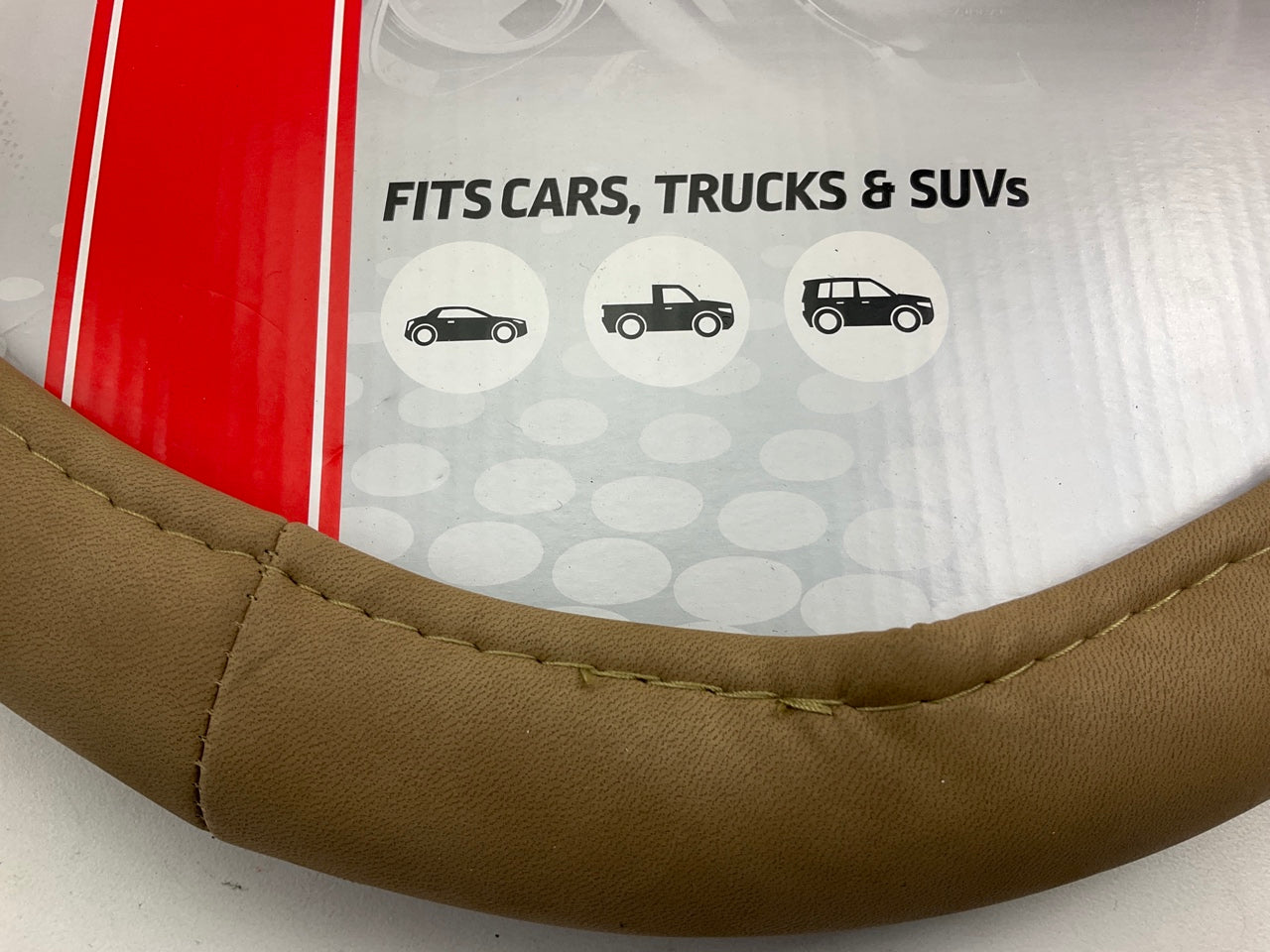 Hopkins 97385-9 HyperFLEX Core MEGA XL TAN Steering Wheel Cover 14.5''-15.5''