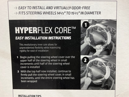 Hopkins 97385-9 HyperFLEX Core MEGA XL TAN Steering Wheel Cover 14.5''-15.5''
