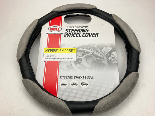 Hopkins 97393-9 HyperFLEX Core Super Grip GRAY Steering Wheel Cover 14.5''-15.5''