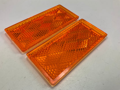 Hopkins B178SAW Rectangular Stick-On Reflector, Amber 3-1/8'' W X 1-3 (2 Pieces)