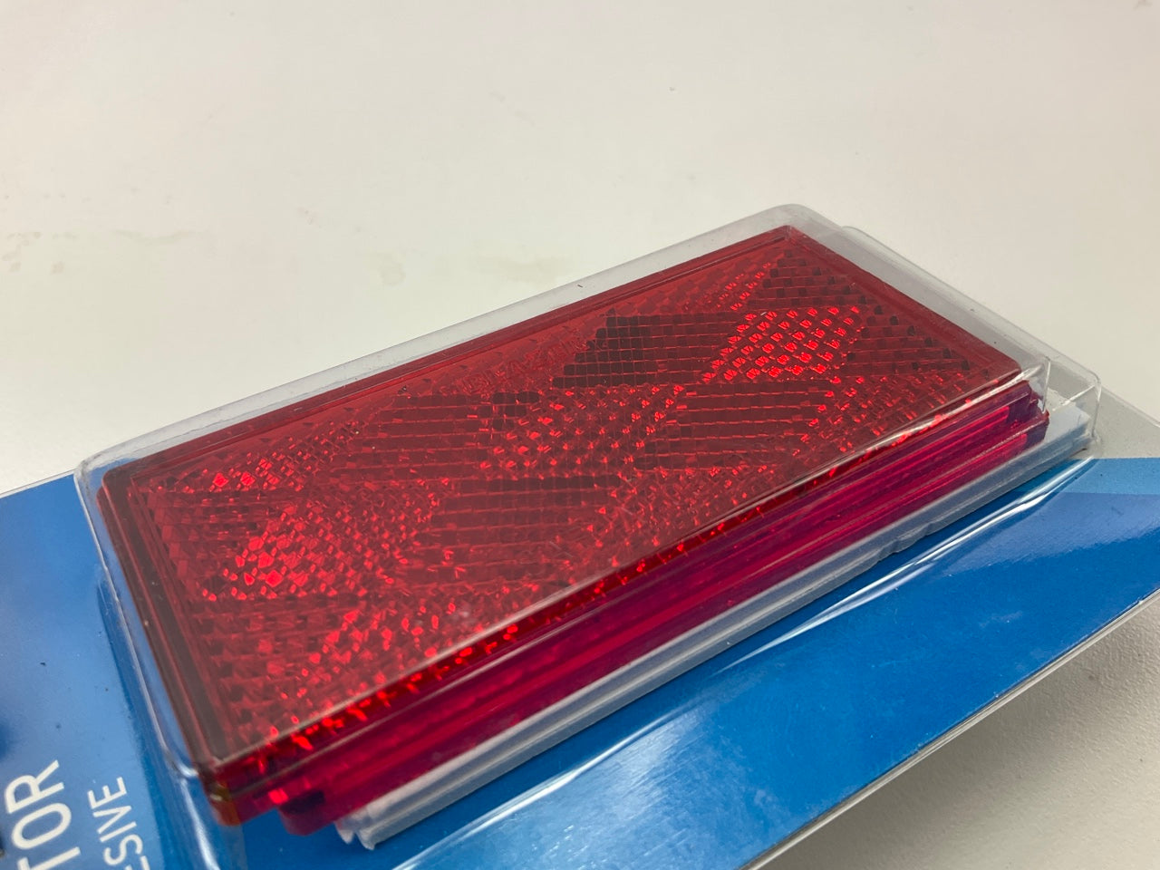 Hopkins B178SRW Rectangle Self-Adhesive Trailer Reflector 3-1/8'' W X 1-3/8'' 2 PC