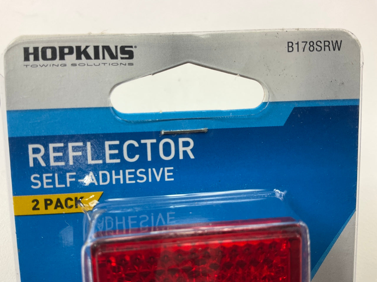 Hopkins B178SRW Rectangle Self-Adhesive Trailer Reflector 3-1/8'' W X 1-3/8'' 2 PC