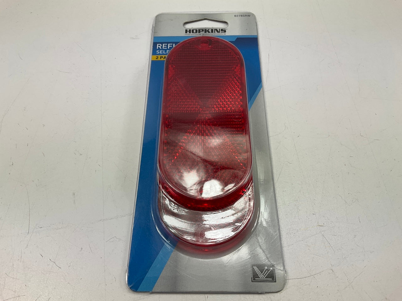 Hopkins B278SRW Stick-On Red Reflectors, 2 / PACK,  4.375'' Wide X 1.875'' High