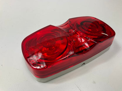 (x10) Hopkins B444R 4'' Rectangular Dual-Bulb Clearance / Side Marker Light, Red
