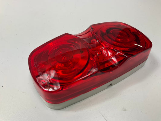 (x10) Hopkins B444R 4'' Rectangular Dual-Bulb Clearance / Side Marker Light, Red