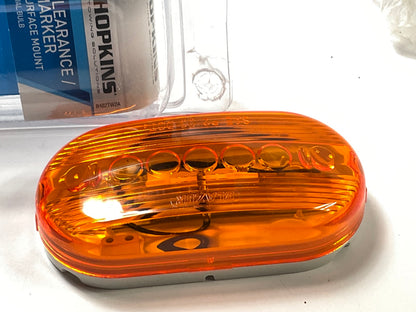 Hopkins B482TW2A Towing Trailer Clearance Side Marker Light, Amber 4-1/8'' Oblong