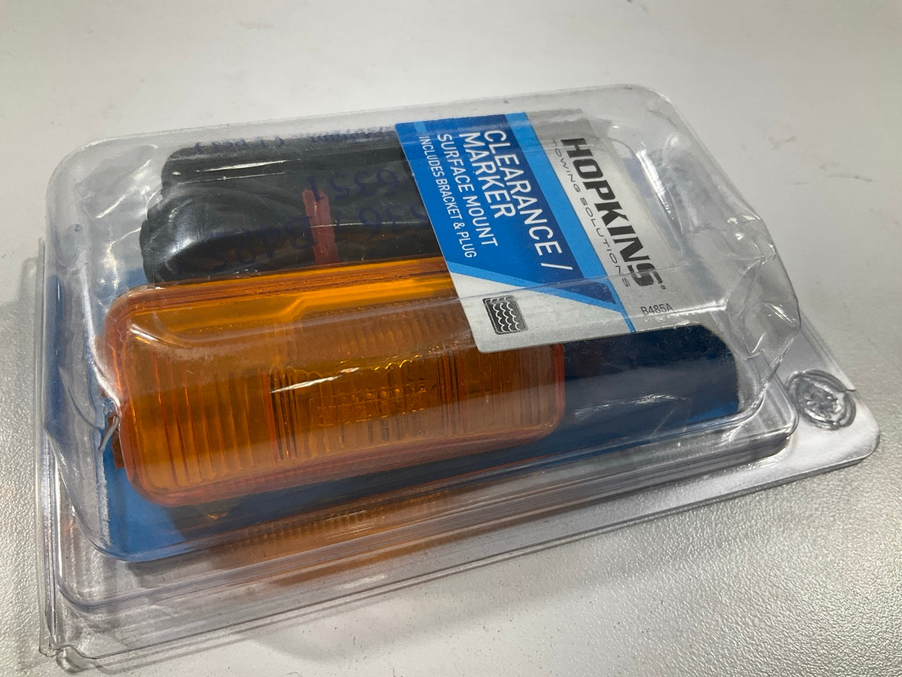 Hopkins B485A Side Clearance Marker Light, Amber, W/ Bracket & Plug