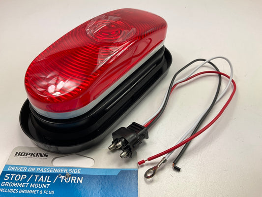 Hopkins B85RK Red Oval HALOGEN Stop / Tail / Turn Light Lamp, Grommet Mount 12V