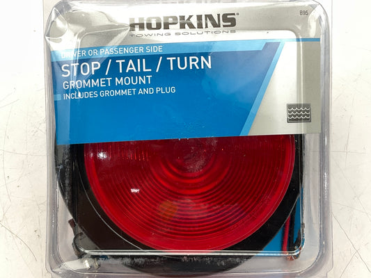 Hopkins B95 Submersible 4'' Round RED Trailer Stop / Turn / Tail Light Lamp 12V